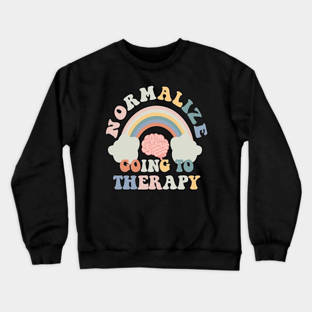 Normalize going to therapy Crewneck Sweatshirt by studio.artslap